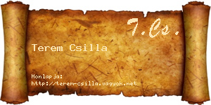 Terem Csilla névjegykártya