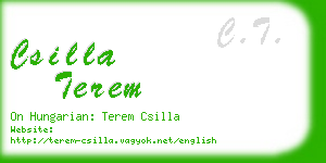 csilla terem business card